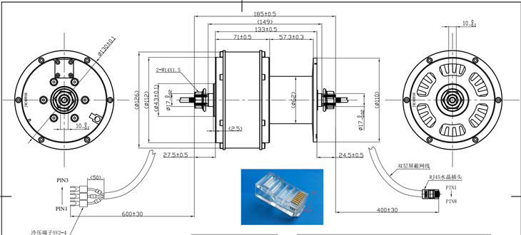 310v BLDC Motor For Fitness Equipment