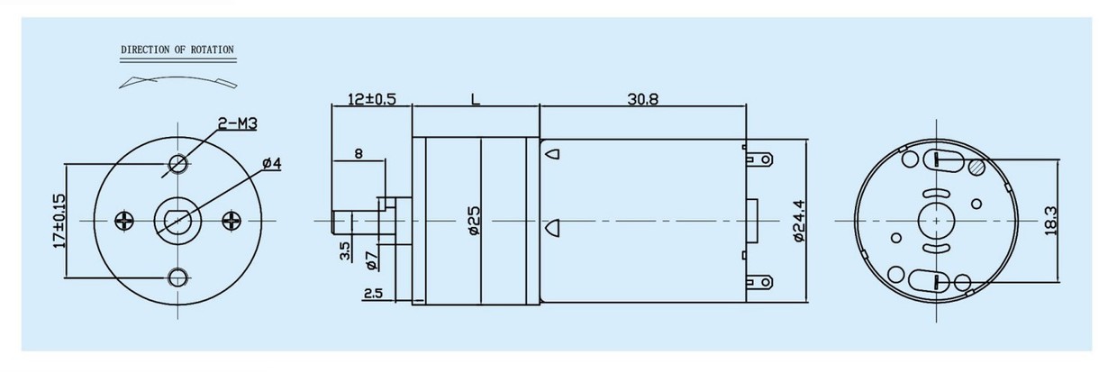 GB25-370SH Gear Motor Design GB25-370SH Gear Motor Design